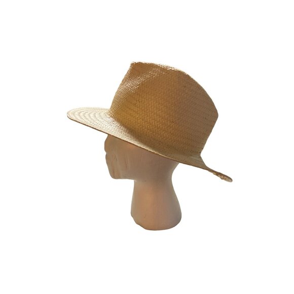 San Diego Hat Company Straw Fedora | Natural Woven Wide Brim Summer Sun Hat - Picture 4 of 8